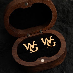 Personalized Groomsmen Cufflinks,Groomsmen Proposal,Custom Initial Cufflinks,Groomsmen Gifts,Name Cufflinks,Best Man Gift,Wedding Cufflinks