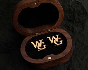 Personalized Groomsmen Cufflinks,Groomsmen Proposal,Custom Initial Cufflinks,Groomsmen Gifts,Name Cufflinks,Best Man Gift,Wedding Cufflinks