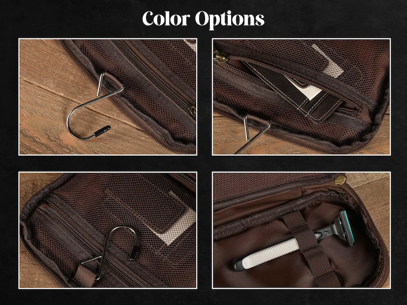 Personalized Men's Toiletry Bag, Groomsmen Gifts, Custom Groomsmen Dopp