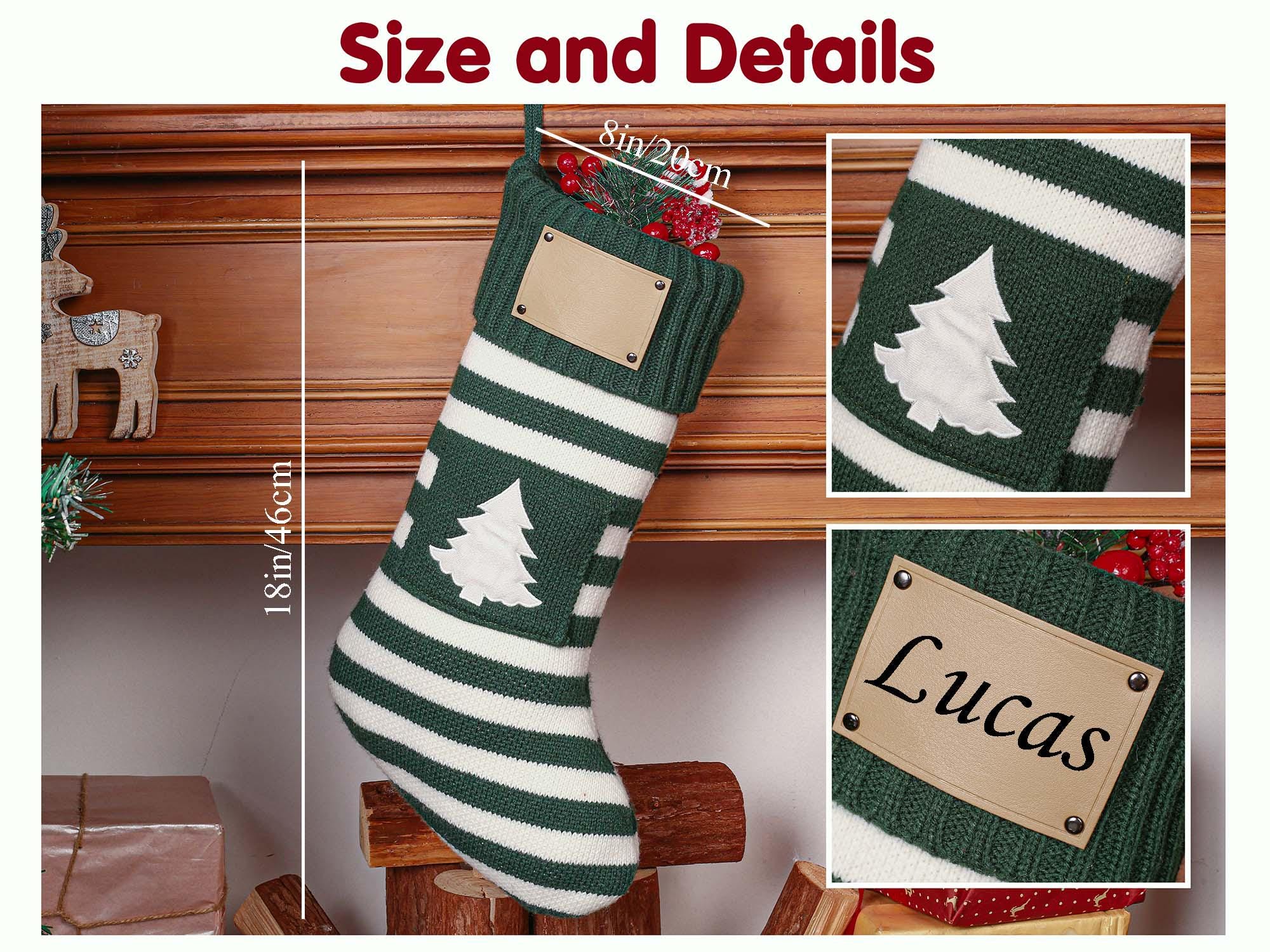 Personalized Family Christmas Stockings, Personalized Pet Paw stockings, Knitted Stockings, Dog Paw Stockings, Cat Stocking, Christmas Gift