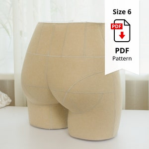 Sewing Pattern for Standard Dress Form Bottom Size 6