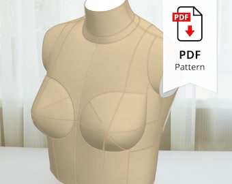 Sewing Pattern for Standard Dress Form Top Size 12