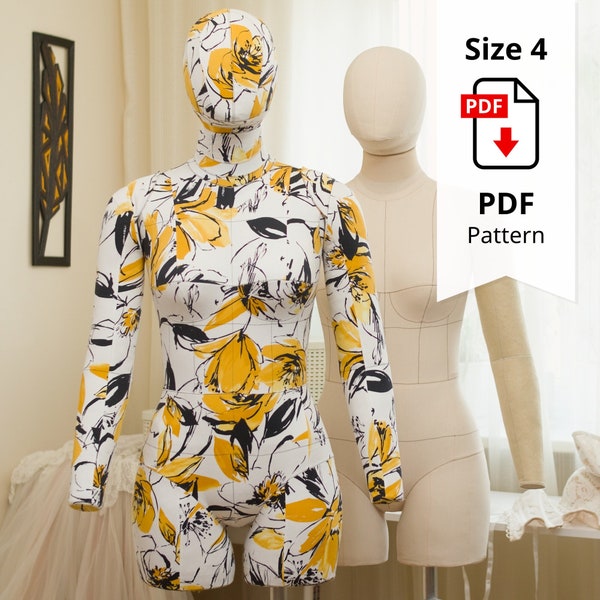 Standard Dress Form Full Set Size 4 PDF Patterns