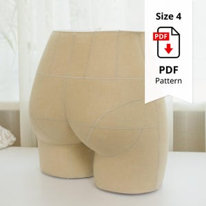 Sewing Pattern for Standard Dress Form Bottom Size 4