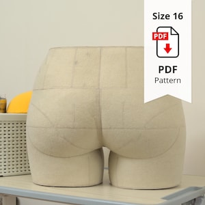 Sewing Pattern for Standard Dress Form Bottom Size 16