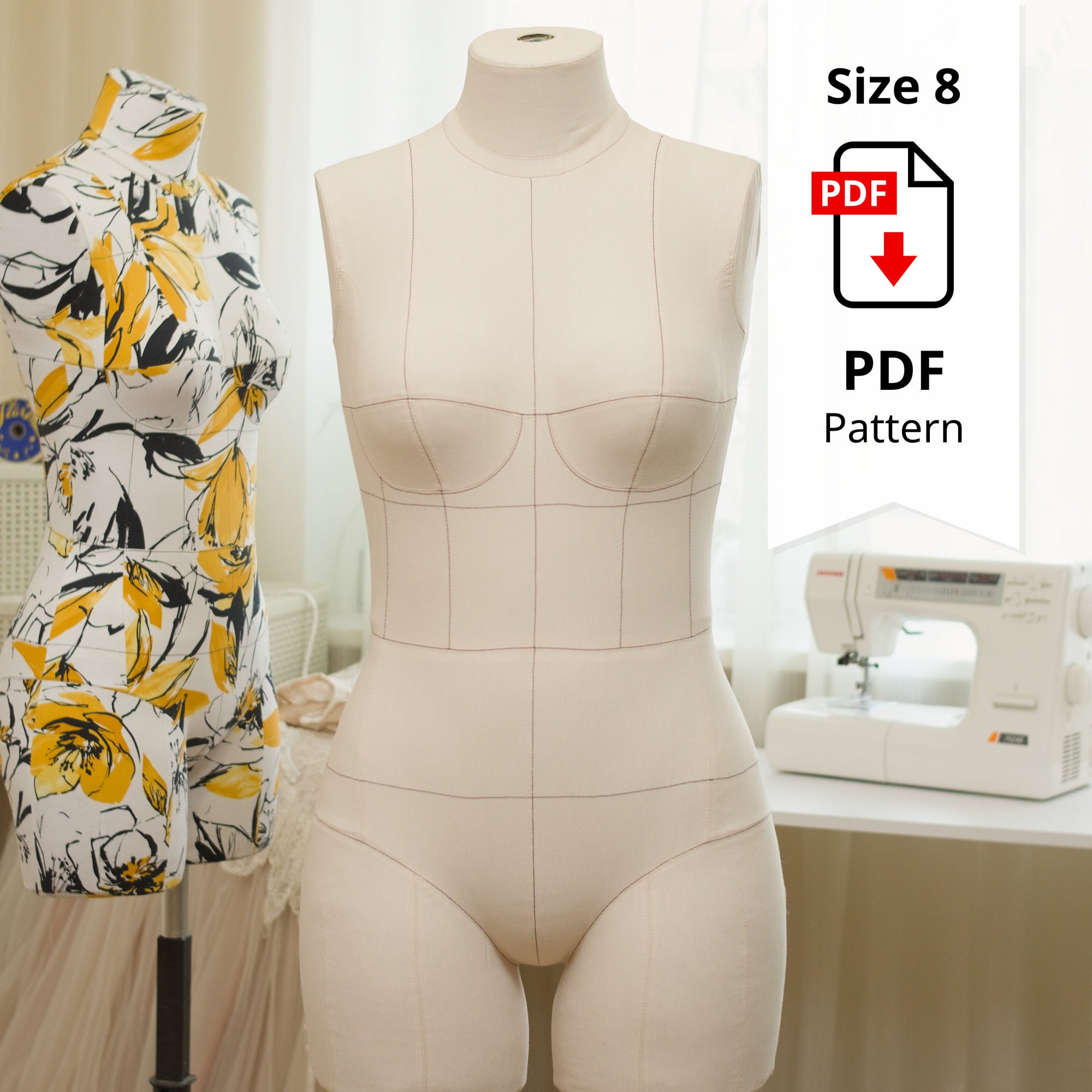Dress Form Mannequin Size 8 - Etsy
