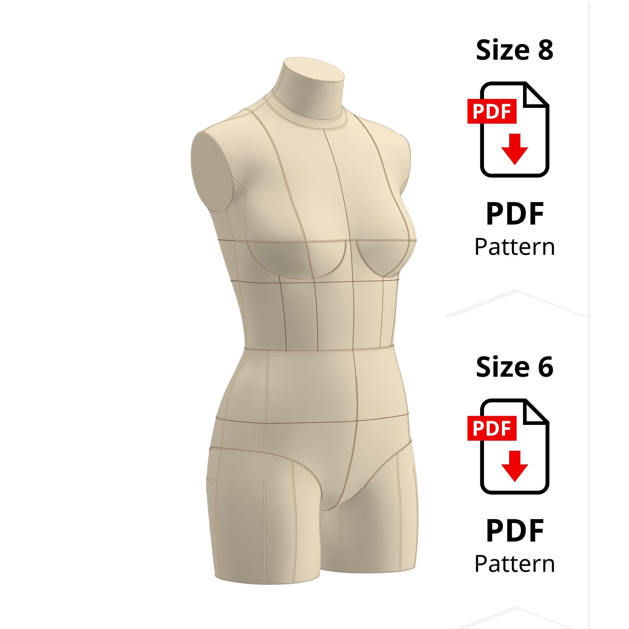 Dress Form Mannequin Size 8 - Etsy