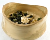 Hand Turned Decorative Wood Bowl - Holly Bowl - Wooden Natural Edge Bowl - Gift for Him - 5.5" x 8.5"