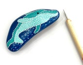 Dolphin Rock Animals - Hand Painted Rock Animals - Animal Painted Stones - Dolphin Rocks - Fun Painted Rocks Animals - Cute Painted Stone