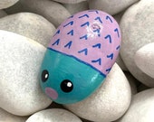 Hand Painted Rocks - Hedgehog Art Rock - Handpainted Rock - Animal Art Stone - Hand Painted Rock - Pet Rock- Rock Animals
