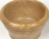 Hand Turned Wood Bowl - Small Wooden Bowl - Catch All Bowl Wood - Oak Bowl - 3" x 5"