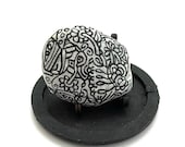Hand Painted Stone Art - Zentangle Doodle Drawing - Rock Art Painting - Home Decor - Abstract Art - Hand Painted Rocks