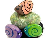 Snail Painted Rocks Animals - Animal Painted Rocks - Cute Painted Stone - Hand Painted Rock Animals - Small Painted Rocks