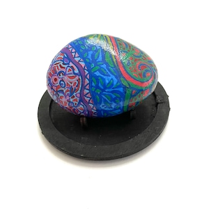 Abstract Art  Stone - Hand Painted Rock Art - Rock Art Painting - Art Original Abstract - Zentangle Doodle Drawing