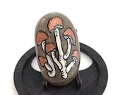 Mushroom Art Rock - Hand Painted Rock Art - Mushroom Rock - Stone Mushrooms - Mushroom Gift - Mushroom Stone Art - Mushroom Home Decor