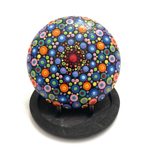 Handbemalte Felsen Kunst Dot Mandala - Mandala Rock Art - Handbemalte Felsen - Mandala Dot Painting - Mandala Dot Rock - Felsmalerei