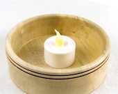 Hand Turned Decorative Wood Bowl - Holly Wood Bowl - Small Wooden Bowl - Gift for Him - 1.5" x 5.75"
