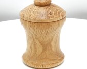 Hand Turned Wood Trinket Box - Red Oak - 2.75" high