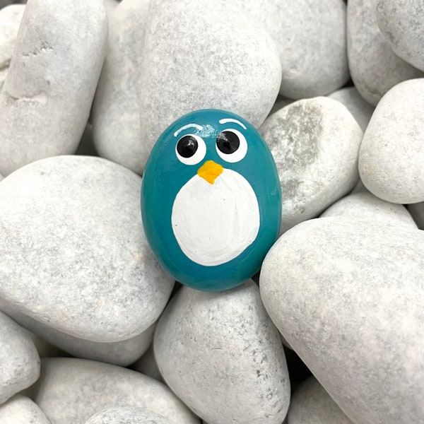 Hand Painted Stone Art - Bird Gift - Bird Pebble - Cute Gifts for Friends - Hand Painted Rock - Rock Animals