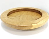 Hand Turned Wood Bowl - Red Oak Shallow Bowl - 1.5" x 8.25"