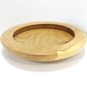 Hand Turned Wood Bowl - Red Oak Shallow Bowl - 1.5&quot; x 8.25&quot;