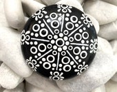 Spider Mandala Rock - Dotted Rocks -  Painted Rock Animals - Mandala Rocks - Spider Gift - Hand Painted Rocks - Halloween Home Decor