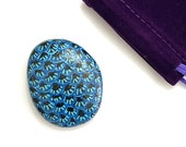 Blue Easter Egg Hand Painted Rocks - Rock Painting - Easter Eggs - Zentangle Easter Decor - Rock Art Painting - Easter Decorations