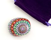 Mandala Painted Rocks - Dotted Rocks - Hand Painted Mandala Stones - Painted Stone - Boho Gifts for Women - Yoga Meditation - Yoga Gifts