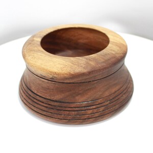 Hand Turned Decorative Wood Bowl - Black Walnut Bowl - 2.25&quot; x 4.75&quot;