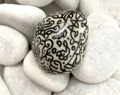 Hand Painted Stone Art - Zentangle Doodle Drawing - Rock Art Painting - Home Decor - Abstract Art - Hand Painted Rocks