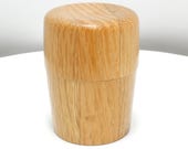 Hand Turned Wood Trinket Box - Red Oak - 2.75" high