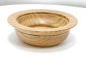 Small Hand Turned Wood Bowl - White Oak Bowl - Ring Holder - 1" x 3"