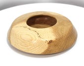 Hand Turned Wood Bowl - Red Oak Bowl - 1.25" x 4.75"