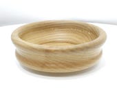 Small Hand Turned Wood Bowl - White Oak Bowl - Ring Holder - 1" x 3"