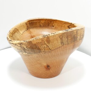 Hand Turned Wood Bowl - Red Oak Bowl - 4.5&quot; x 6.25&quot;