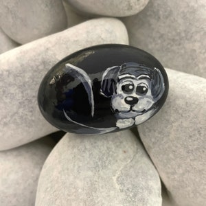Painted Dog Rock Art - Dog Painted Rock - Hand Painted Rocks Animals - Fun Painted Rocks - Rock Animals - Animal Painted Stones