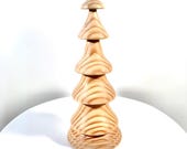 Hand Turned Wood Christmas Tree - Home Decor - Douglas Fir 8" tall