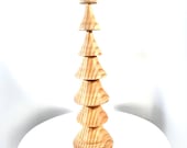 Hand Turned Wood Christmas Tree - Home Decor - Douglas Fir 12" tall