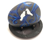 Love Doves - Birds Painted on Rock - Hand Painted Rocks Animals - Painted Stone - Animal Painted Stones - Hand Painted Rock Animals