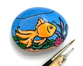 Fish Painted Rocks - Dotted Rocks - Hand Painted Rocks Ocean Marine - Sea Themed Decor - Painted Rock Animals - Hand Painted Rock