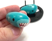 Shark Rock Animals - Hand Painted Rock - Cute Painted Stone - Shark Rock Art - Hand Painted Rock - Painted Pebbles - Shark Lover Gift