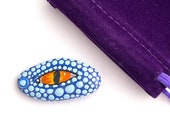 Hand Painted Blue Dragon Eye Rocks - Rock Painting - Small Dragon Stone - Realistic Dragon Eye - Rock Art Painting - Painted Pebbles