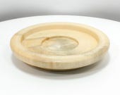 Candle Holder Wood - Hand Turned - Natural Wood Candle Holder - Holly Home Decor - .75" High