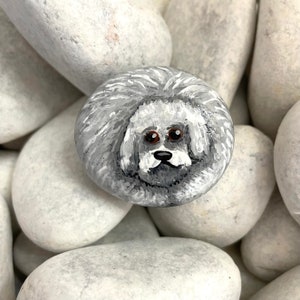 Painted Dog Rocks Art - Dog Painted Rock - Hand Painted Rocks Animals - Fun Painted Rocks - Rock Animals - Animal Painted Stones