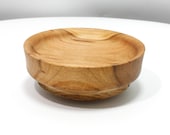 Hand Turned Wood Small Bowl - Cherry Wood Bowl - 1" High