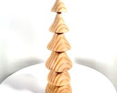 Hand Turned Wood Christmas Tree - Home Decor - Douglas Fir 9" tall