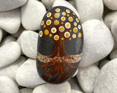 Hand Painted Rock Tree - Hand Painted Rock Art - Tree Rock Painting - Painted Tree Decor - Rock Collector Gift - Nature Lover Gift for Women