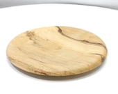 Small Wood Dish - Hand Turned Wood - Holly Wood - .25" High