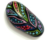 Leaf Hand Painted Rocks - Plant Gifts - Leaf Painted Rock - Rock Painting - Cute Painted Stone