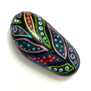 Leaf Hand Painted Rocks - Plant Gifts - Leaf Painted Rock - Rock Painting - Cute Painted Stone